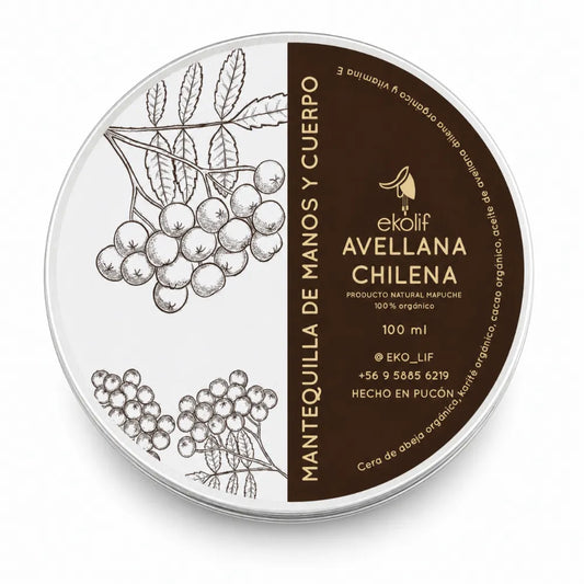 Mantequilla de Manos y Cuerpo de Avellana Chilena Ekolif