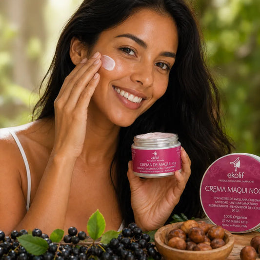 Crema de Maqui Noche Ekolif – Regeneración Profunda con Ácido Hialurónico Vegetal