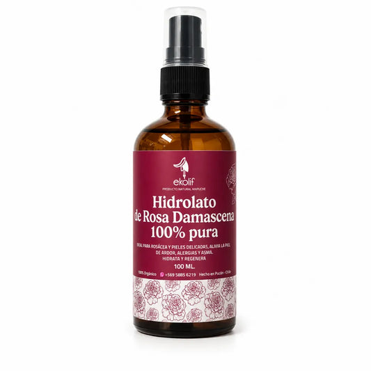 Hidrolato de Rosa Damascena 100% Puro Ekolif